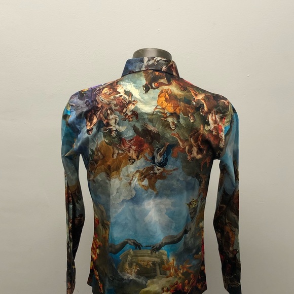 Barabas shirt button front multi color slim fit - Picture 4 of 4